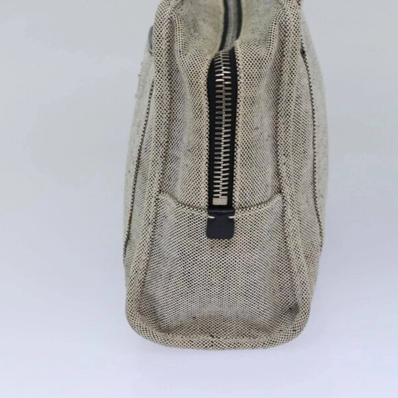 PRADA Hand Bag Canvas Gray Auth - Picture 4 of 16